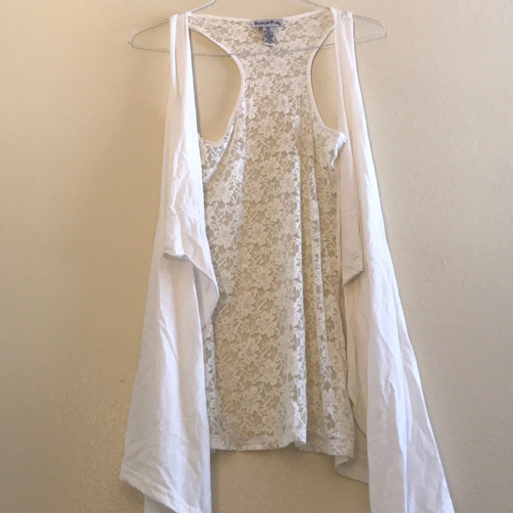 Betty Blue Floral Laced Cardigan